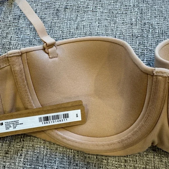 Skims Fits Everybody Strapless Bra Clay Size 32B - Picture 5 of 11
